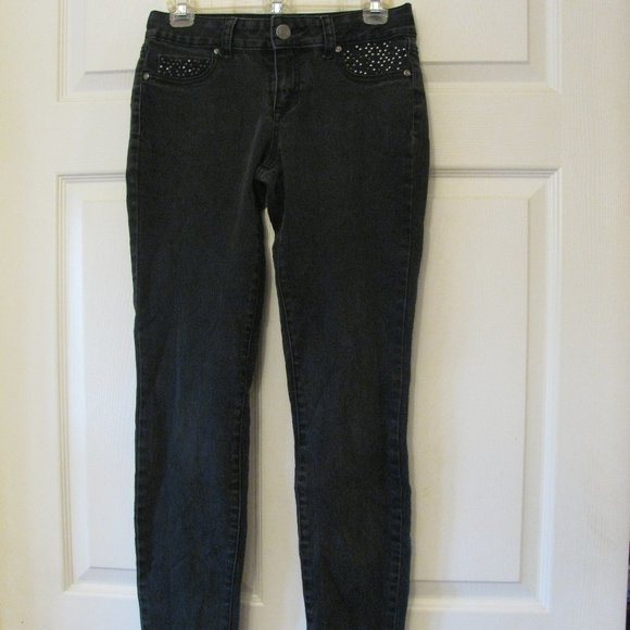lei Jeans Lei Jeggings Jeans Juniors 9 Black Skinny Stretch Exc